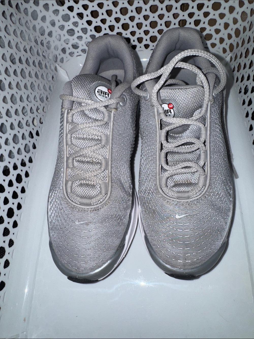Kids grey athletic shoes